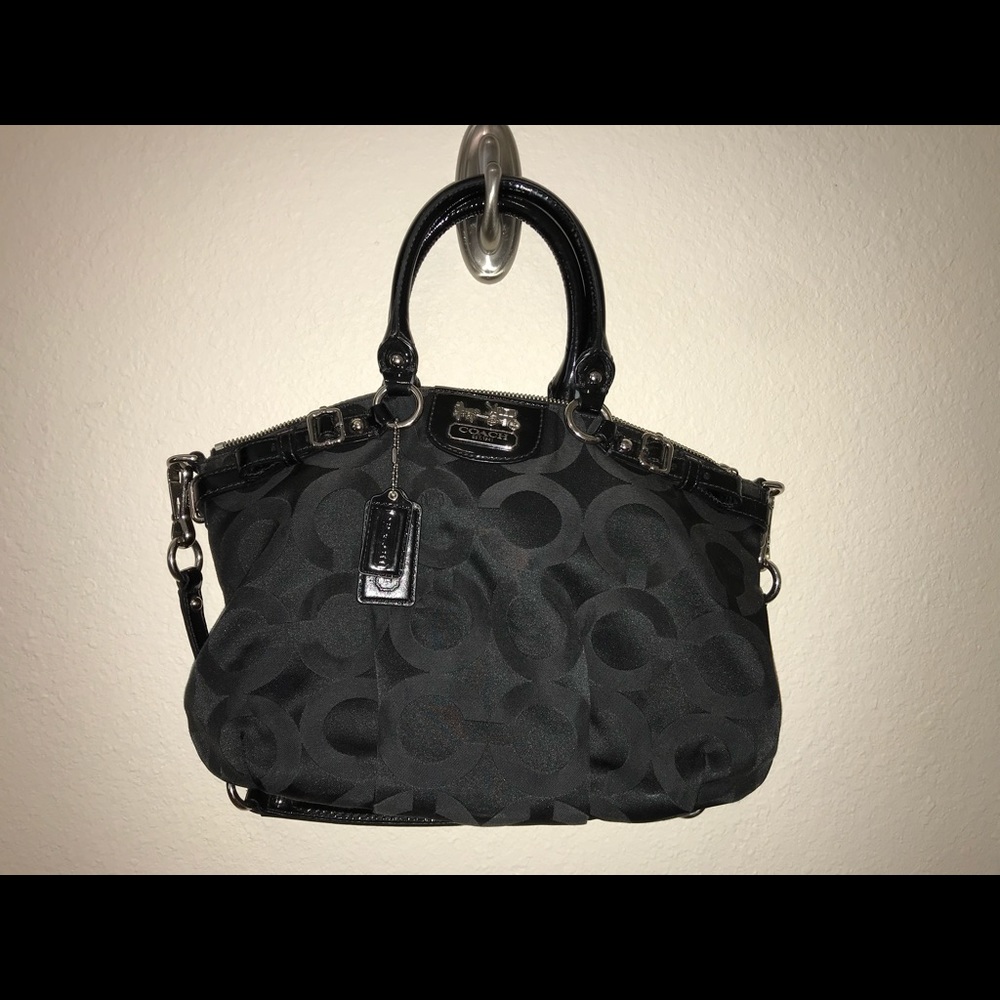 Coach Black Optic Art Satchel